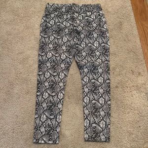 Seven 7 Jeans Python Print Jeans with Tummy-Less Features Seven of Mankind